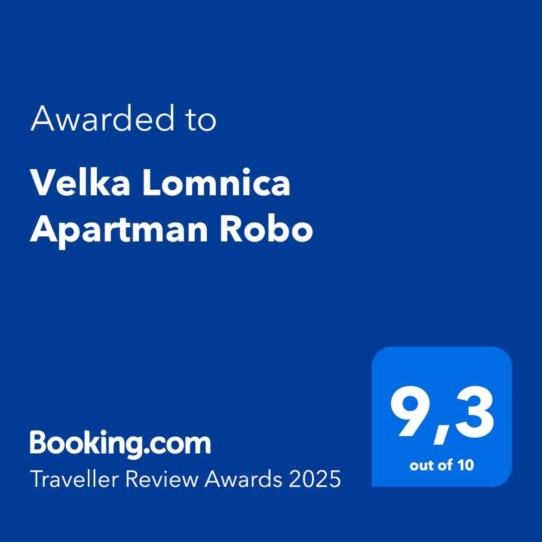 Velka Lomnica Apartman Robo المظهر الخارجي الصورة
